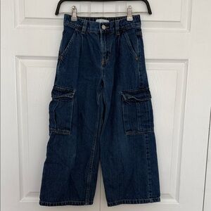 Zara Kids Dark Blue Cargo Jeans